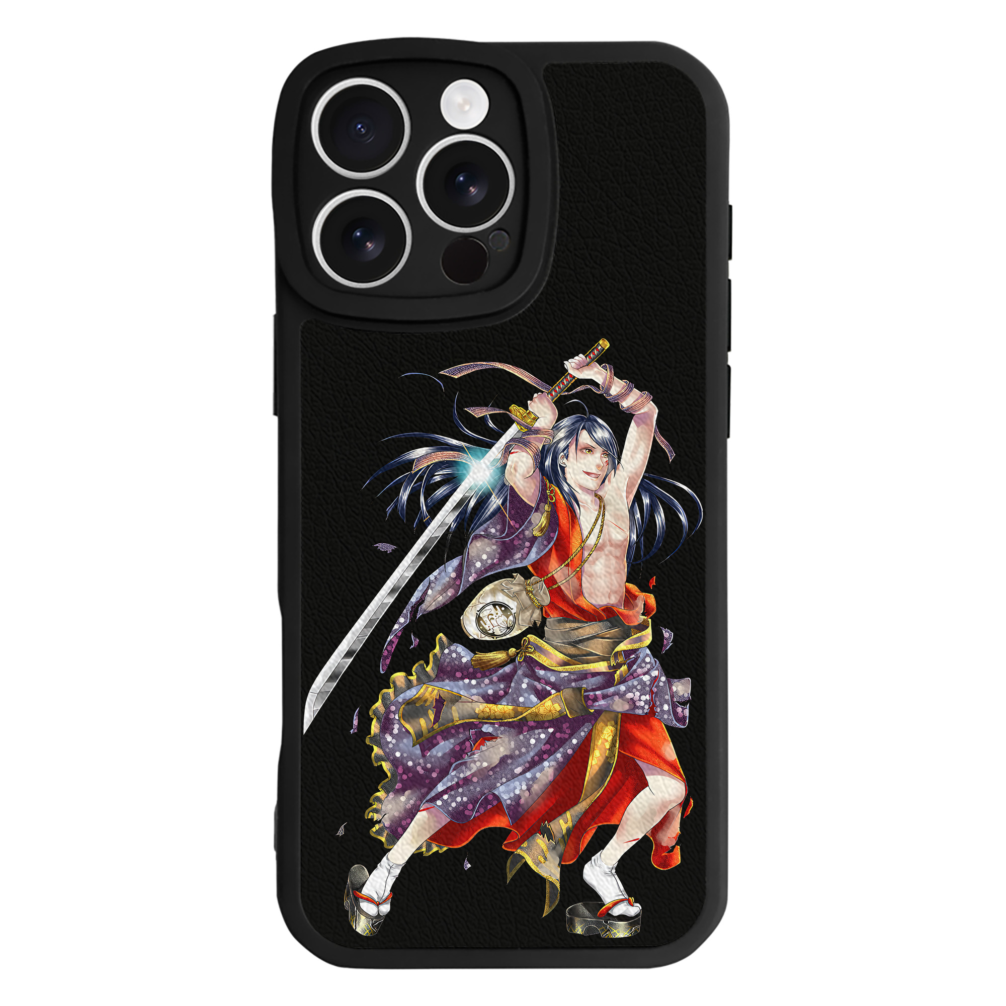 （画像用） 刀剣乱舞 Touken Ranbu 【iPhone 16シリーズ対応】シリコンスマホケース（レザー調） 材質：シリコン